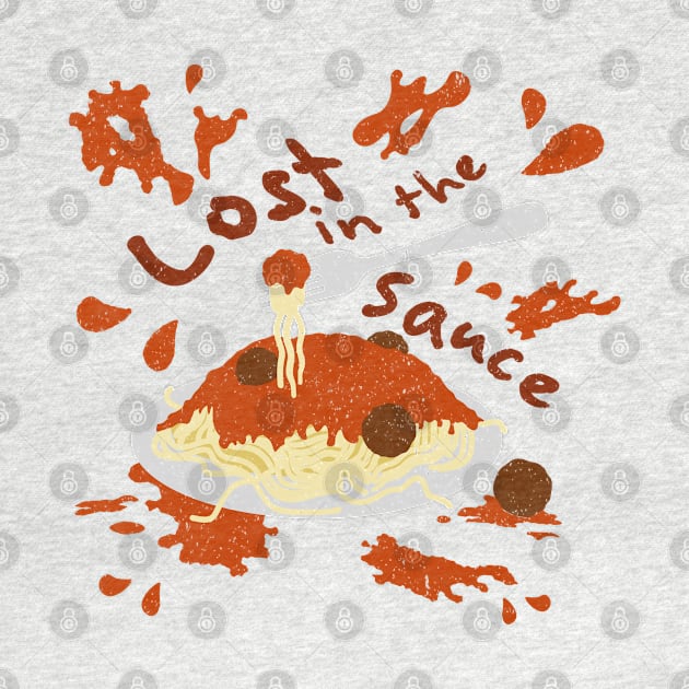 Lost in the Spaghetti Sauce by Hello Emu Design